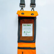 Orange cotton phone wallet